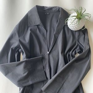 Theory matte black mini dress